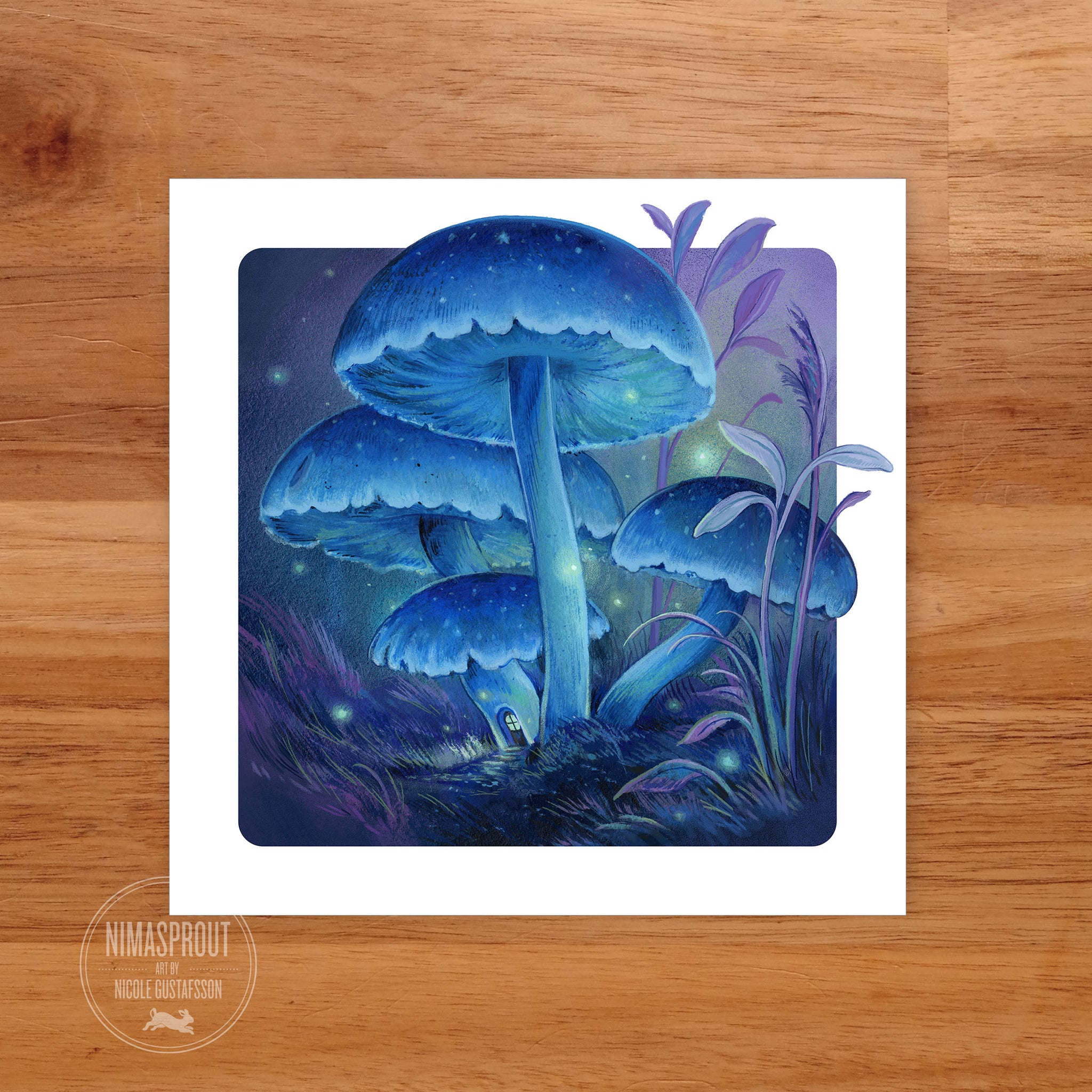 Blue Fairy Mushroom House