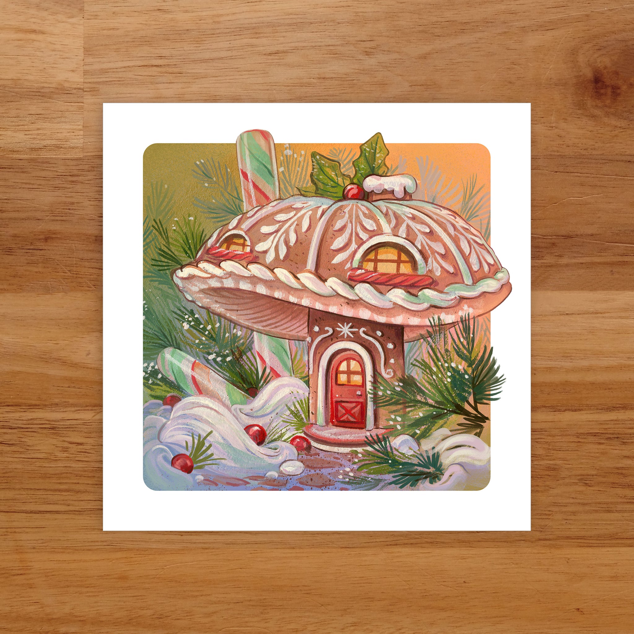 Gingerbread Mushroom House