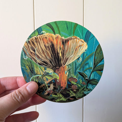 After the Fall Rains - Mushroom Painting