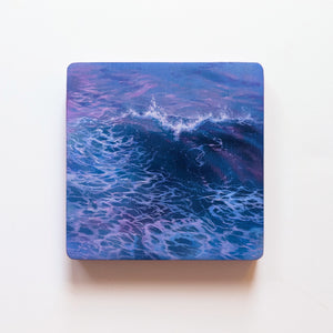 Cape Kiwanda Wave Study (Blue & Purple)