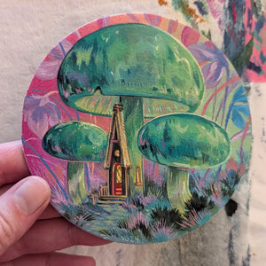 Parrot Waxcaps - Mushroom Painting