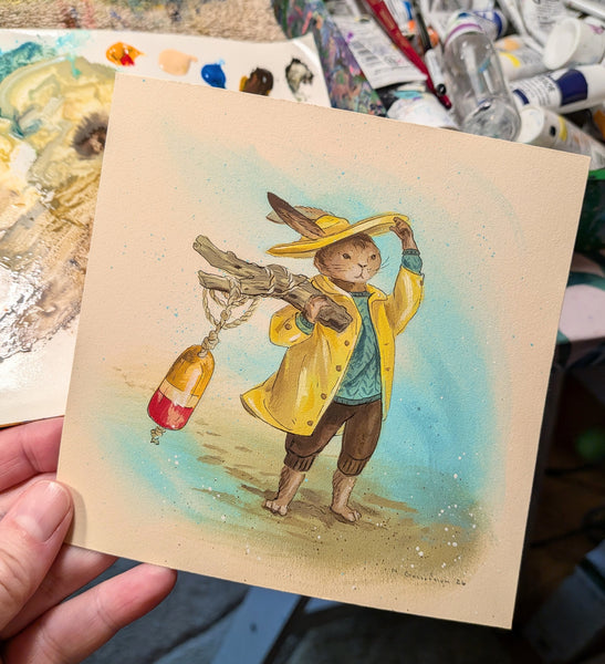 Rainy Beach Rabbit