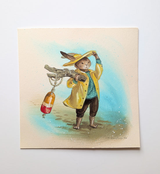 Rainy Beach Rabbit