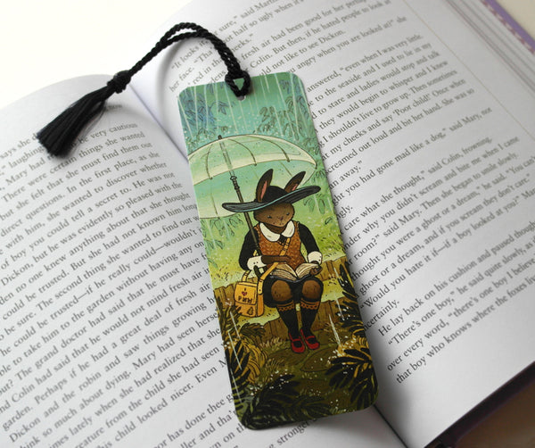 Rainy Day Rabbit - Bookmark